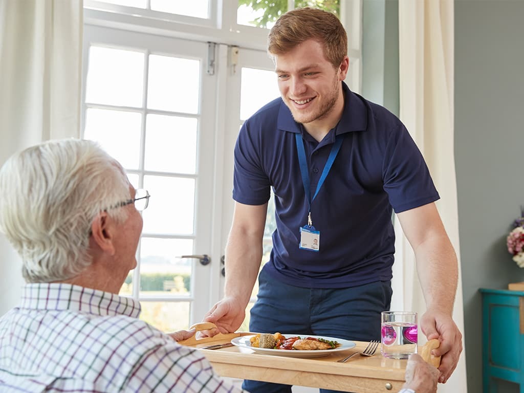 ALS patient receiving home care