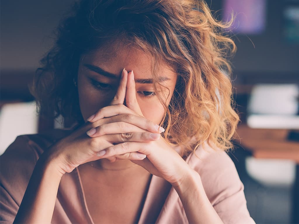 Caregiver with burnout